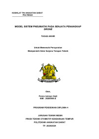Image of MODEL SISTEM PNEUMATIK PADA SENJATA PENANGKAP DRONE